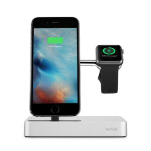 iPhone+Belkin Valet Charge Dock for Apple Watch